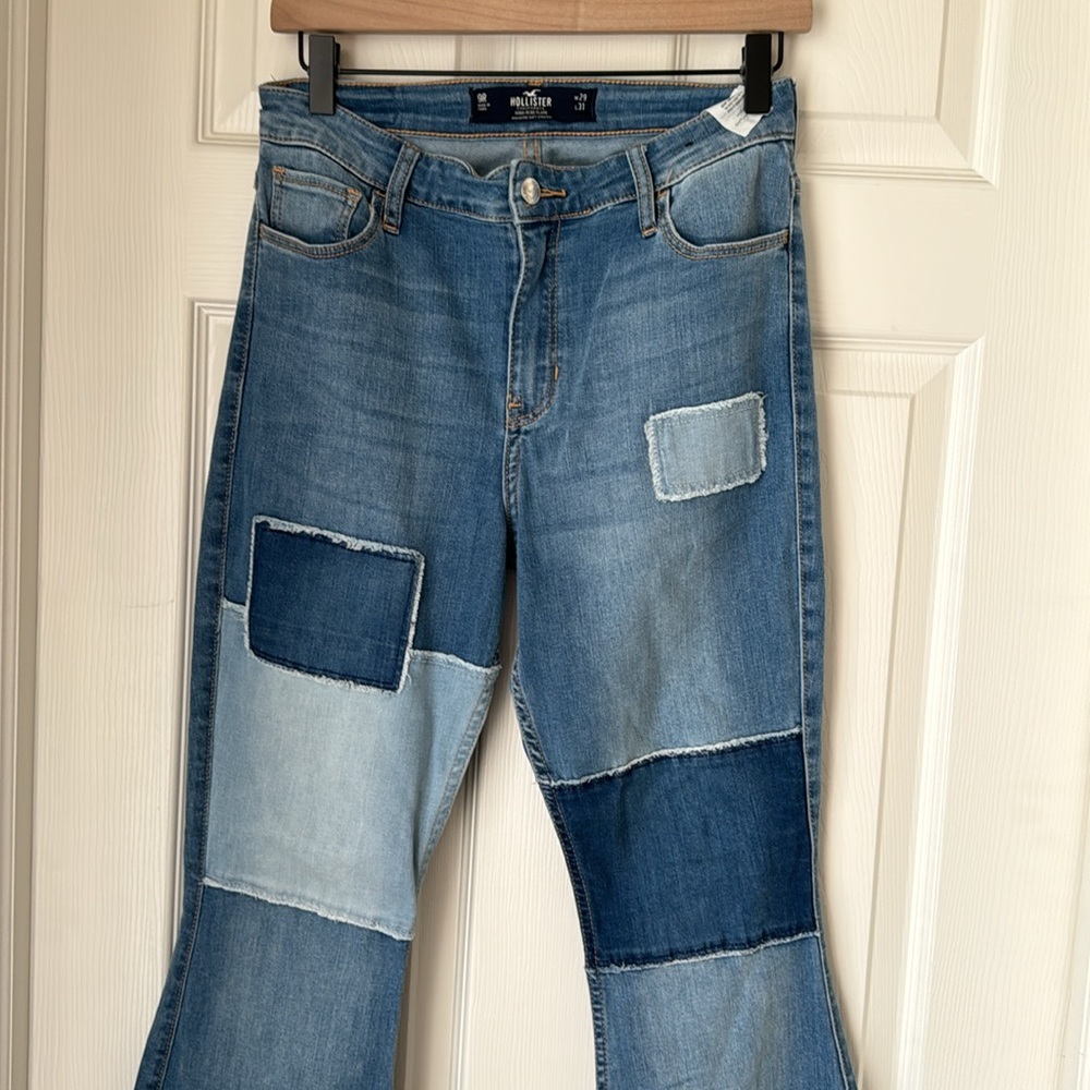 NWOT Hollister Women’s Jeans California High Rise Flare Soft Stretch size 9 - Picture 5 of 11